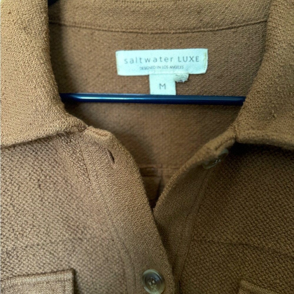 Mocha brown shacket/ jacket, size Medium - Picture 2 of 2